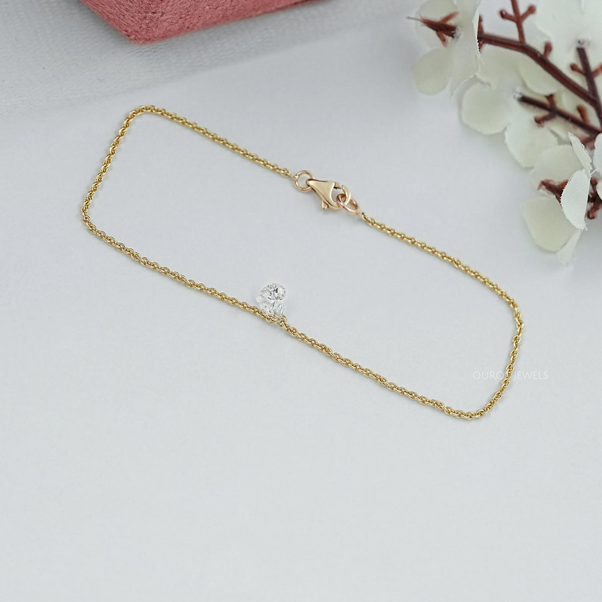 Heart Cut Diamond Solitaire Bracelet Bracelet