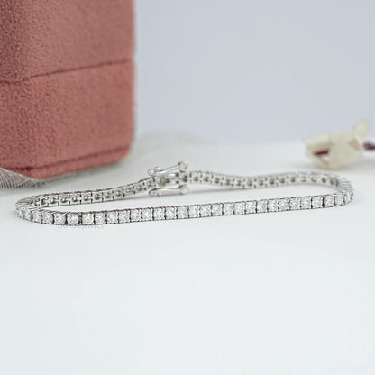 Round Cut Lab Diamond Tennis Bracelet Bracelet