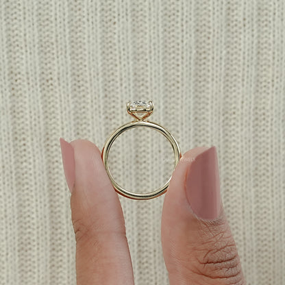 Criss Cut Lab Grown Diamond Solitaire Ring Ring