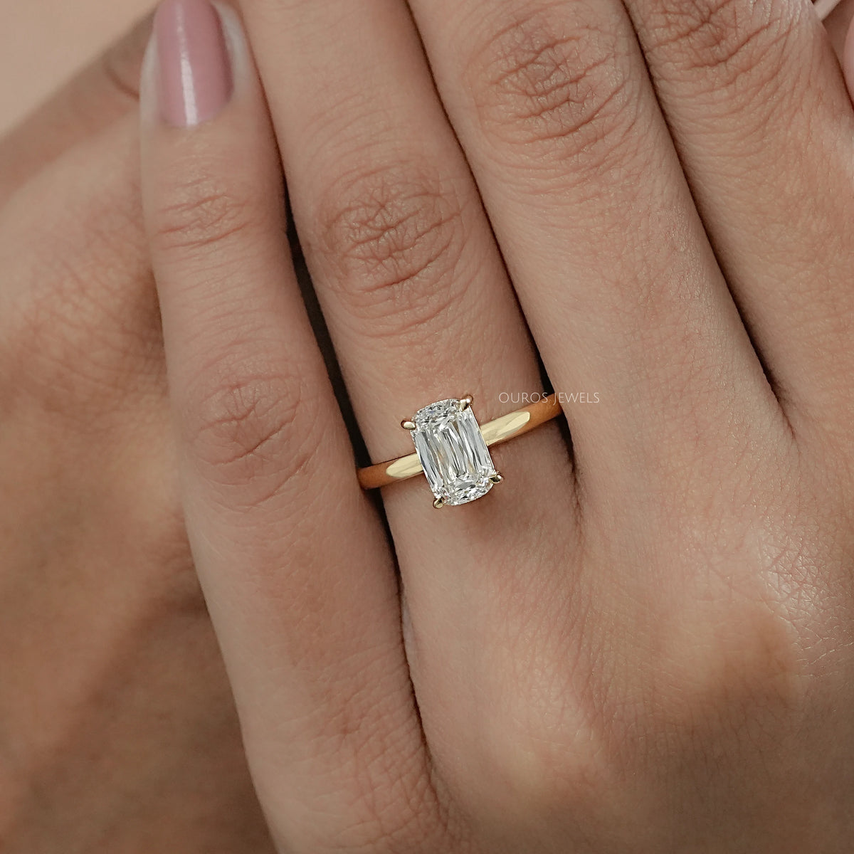 Criss Cut Lab Grown Diamond Solitaire Ring Ring