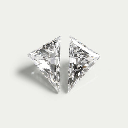 Long Triangle Shape Lab Diamond Matching Pair Loose