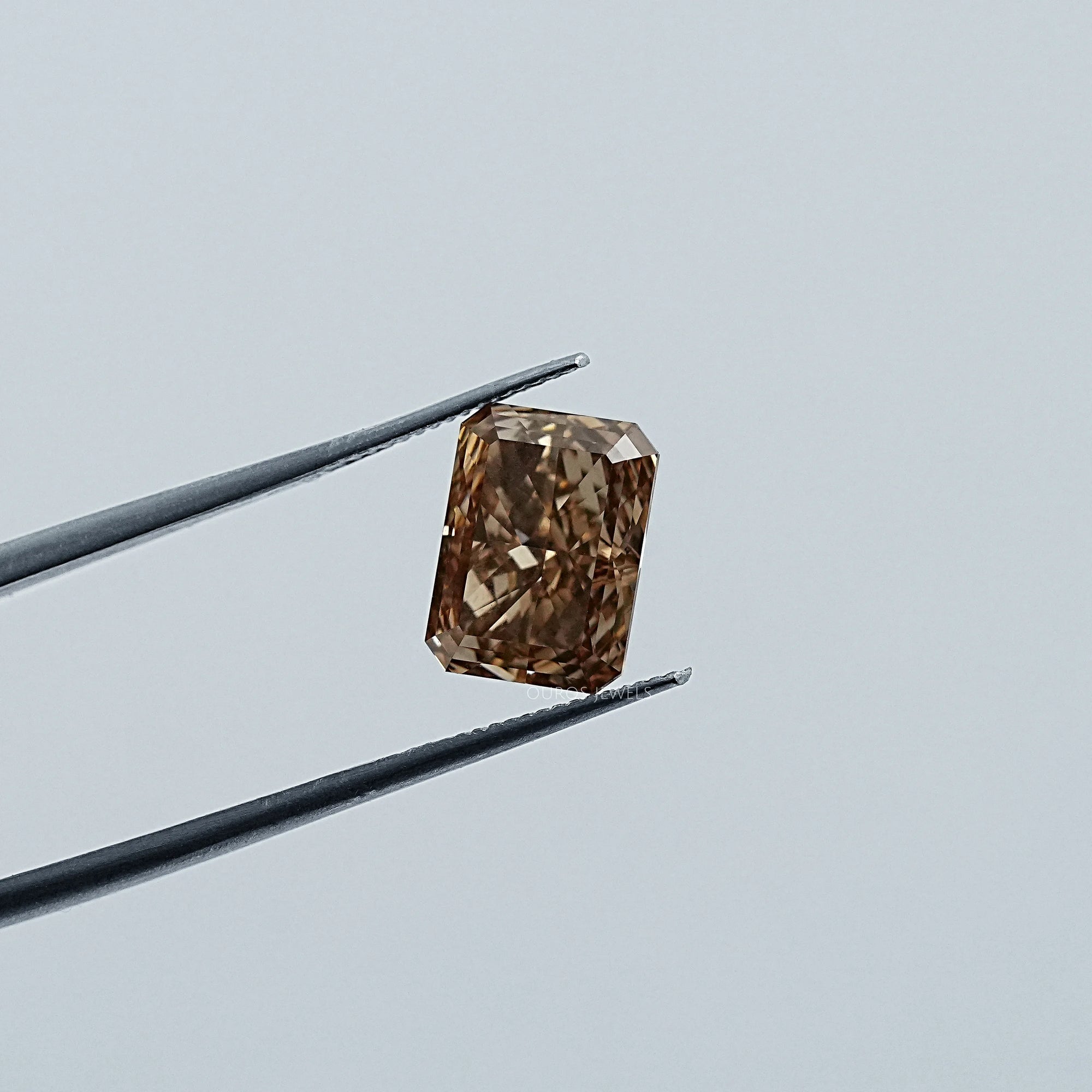 Radiant Cut Yellow Diamond 3.45 Carat Rose Cut