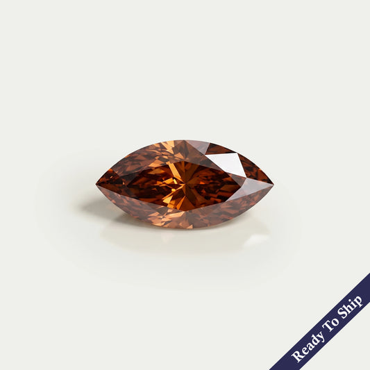 2.80 CT Marquise Cut Champagne Diamond Loose