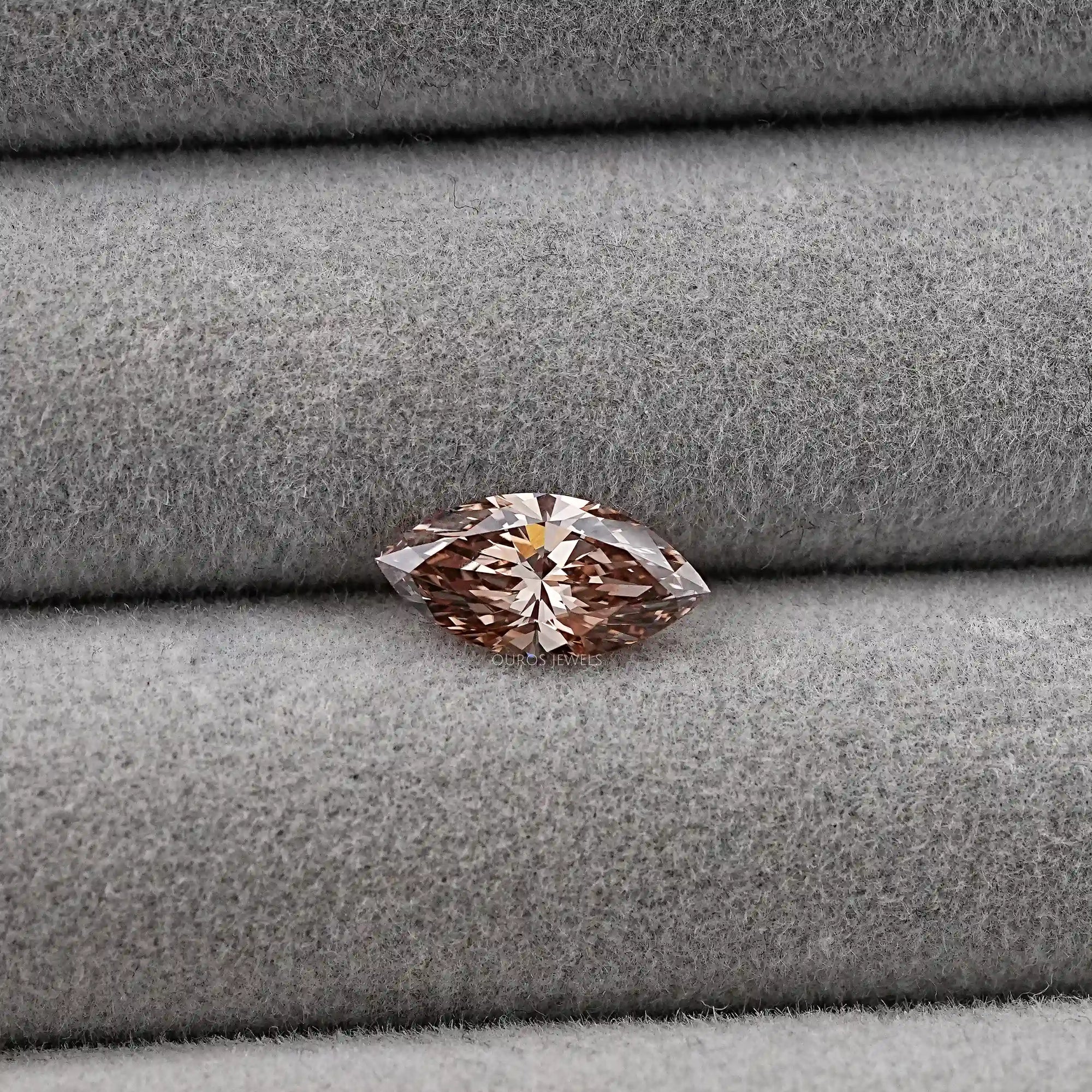 Marquise Cut Champagne Diamond Loose