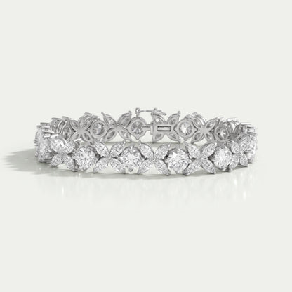 Marquise And Round Diamond Luxury Bracelet