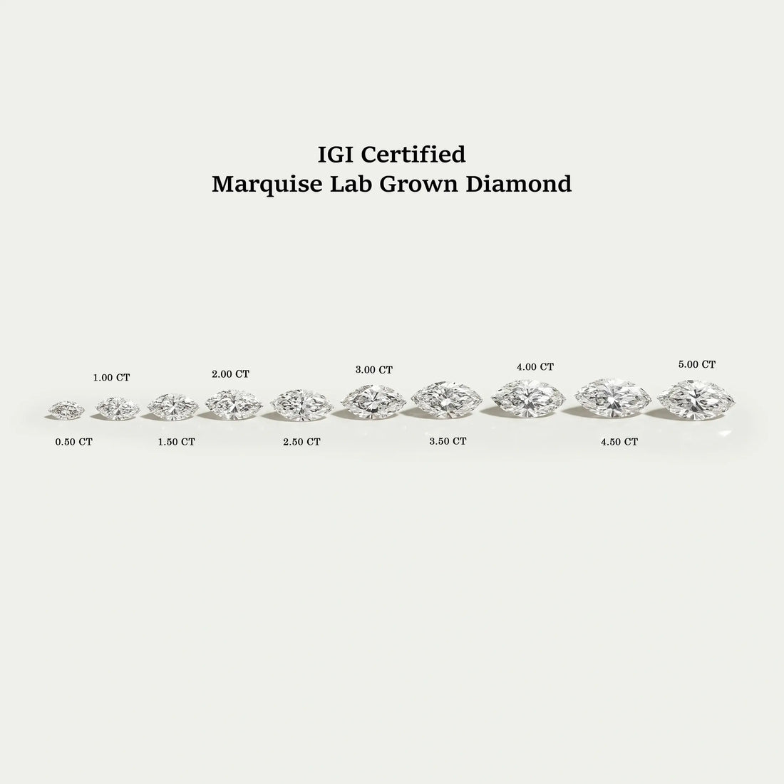 Certified Marquise Cut Lab Grown Diamond Loose