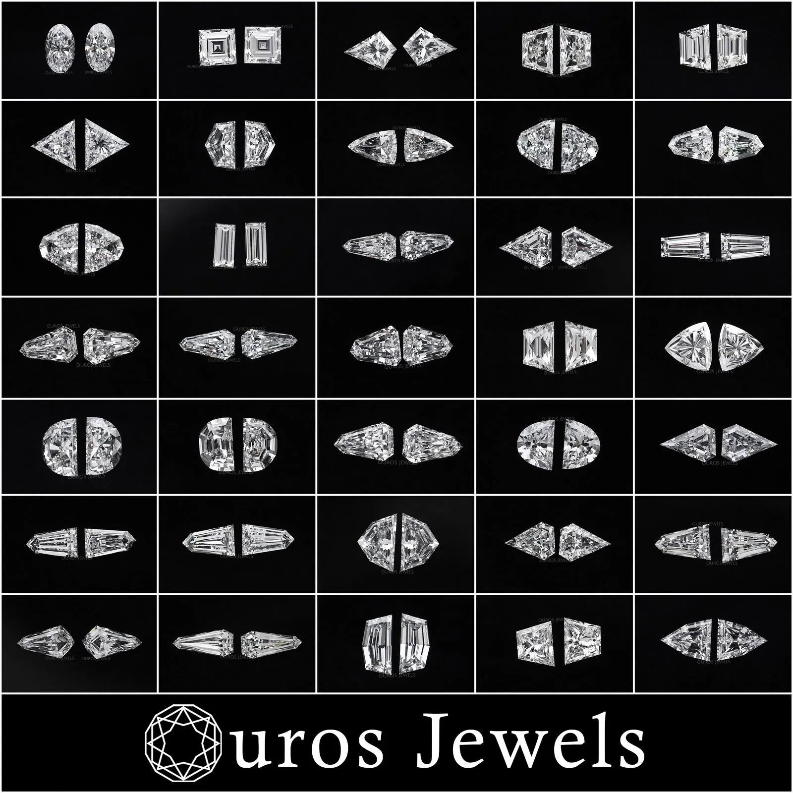 Lab Grown Diamond Shape Matching Pair Loose