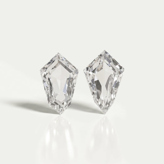Modified Arrow Cut Lab Grown Diamond Pair Loose