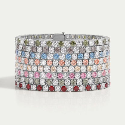 Round Cut Diamond Tennis Bracelet With 3.80 MM