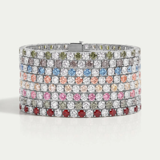 Round Cut Diamond Tennis Bracelet With 3.80 MM