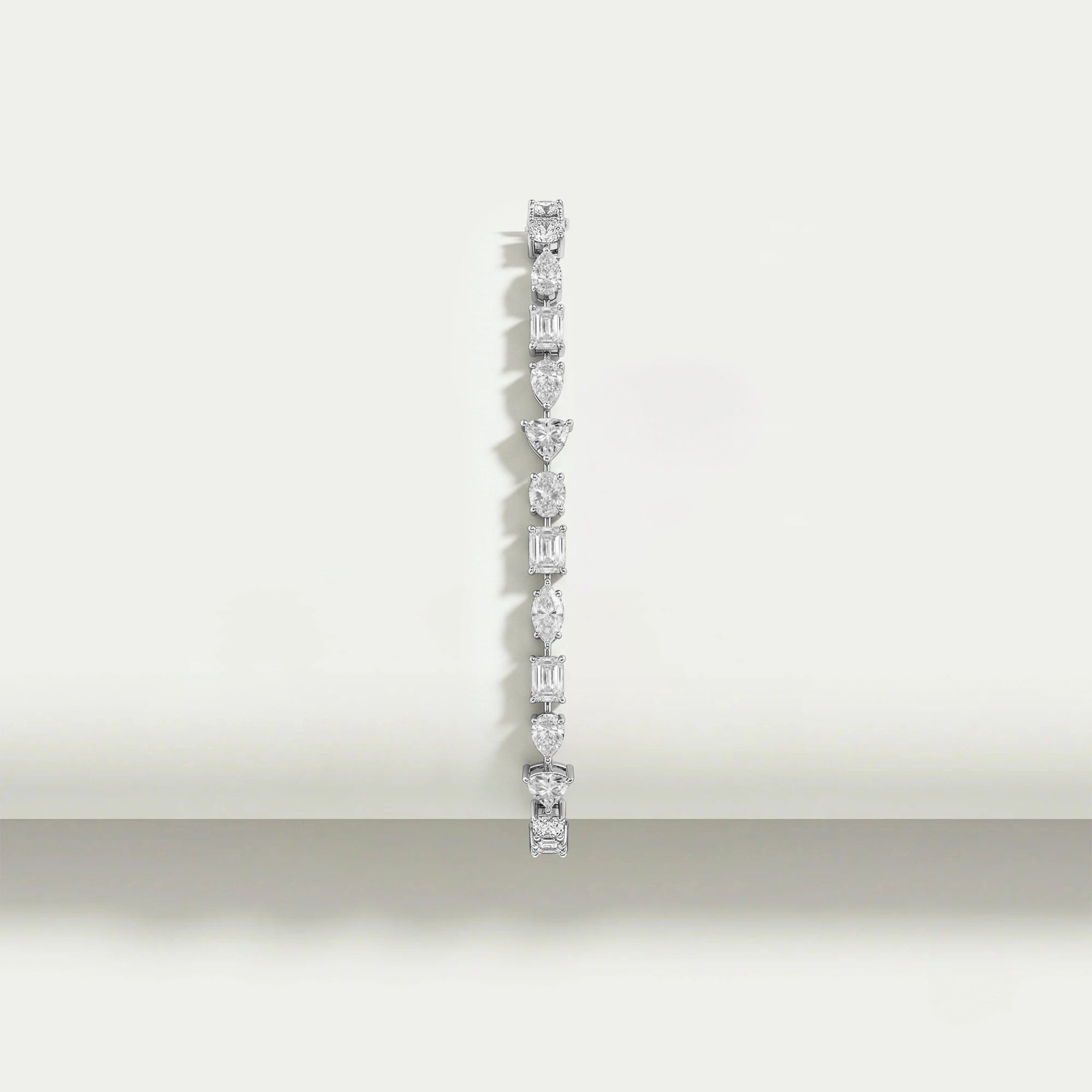 Multi Shape Lab Diamond Linked Bracelet