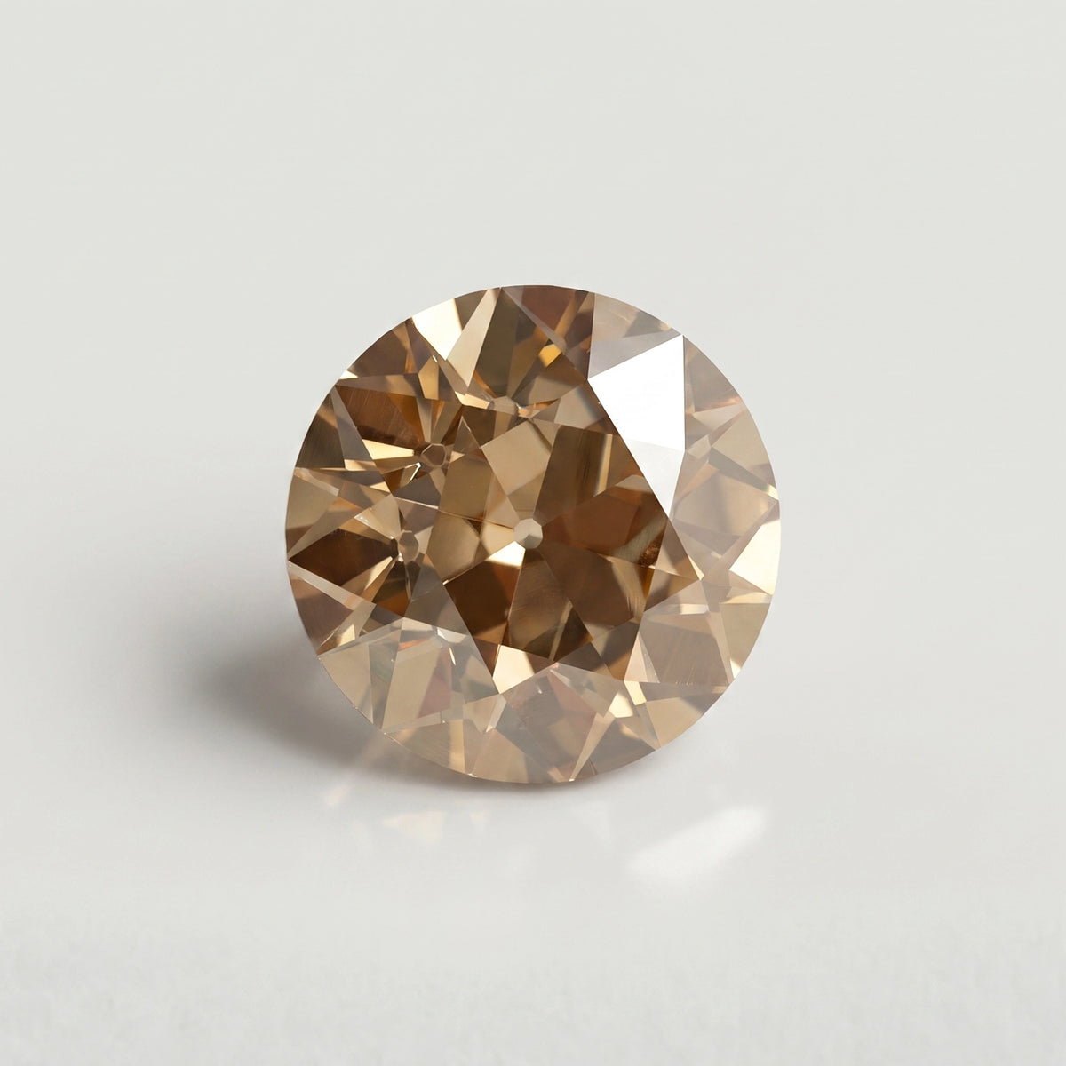 Champagne Old European Round Cut Diamond Loose Loose