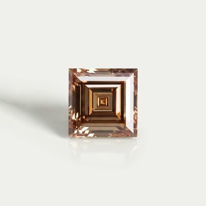 Champagne Carre Cut Lab Grown Diamond Loose