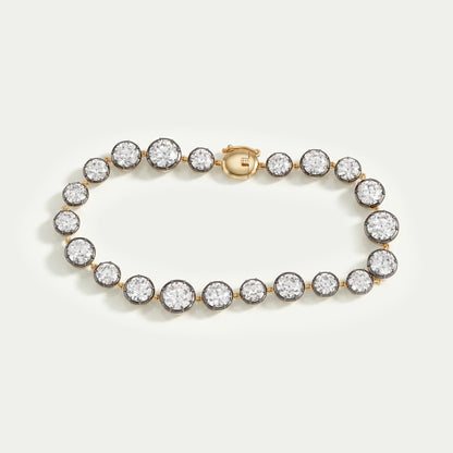 OEC Round Lab Diamond Black Coating Bracelet