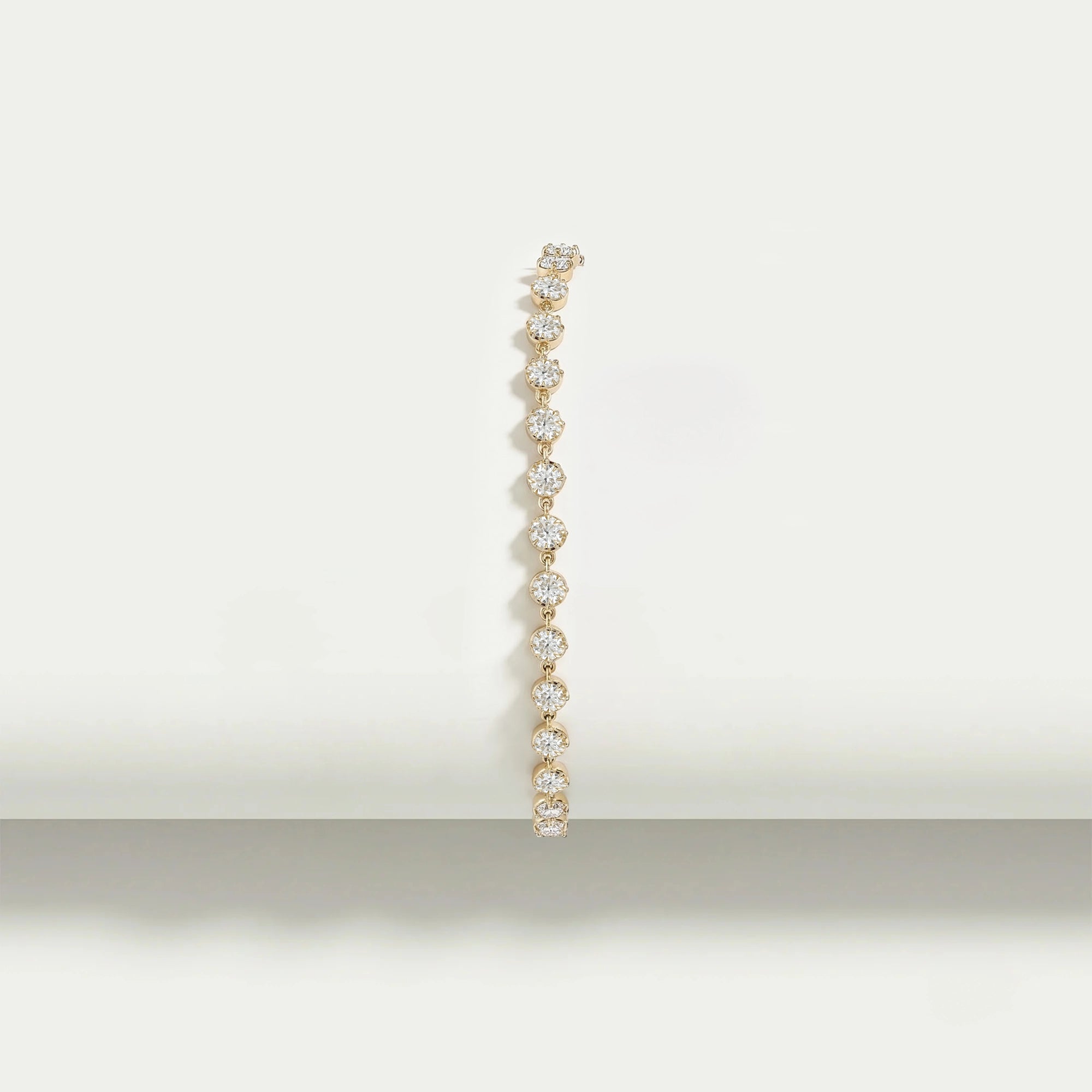 Old European Round Cut Lab Diamond Bracelet