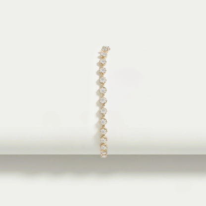 Old European Round Cut Lab Diamond Bracelet
