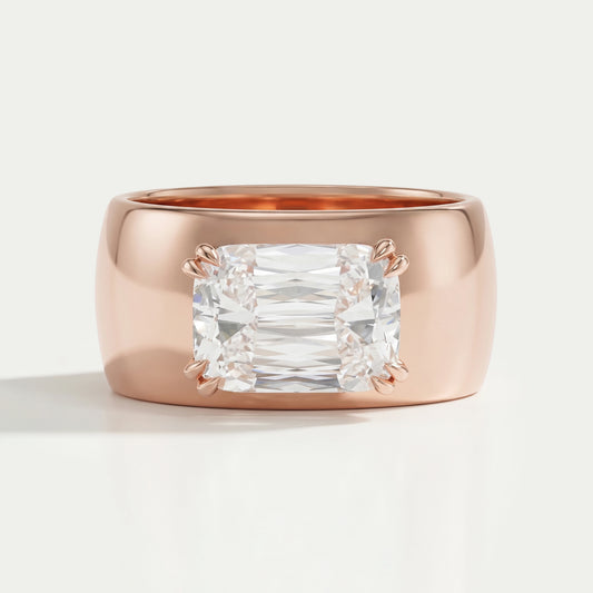 Criss Cut Lab Grown Diamond  Engagement  Ring