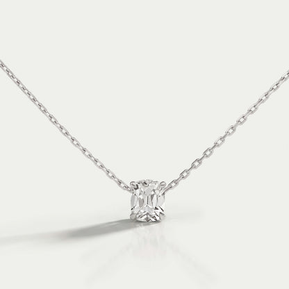 Old Mine Cushion Solitaire Pendant