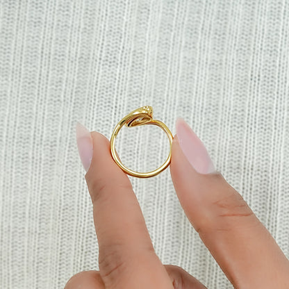 Old Mine Moval Diamond Milgrain Bypass Ring