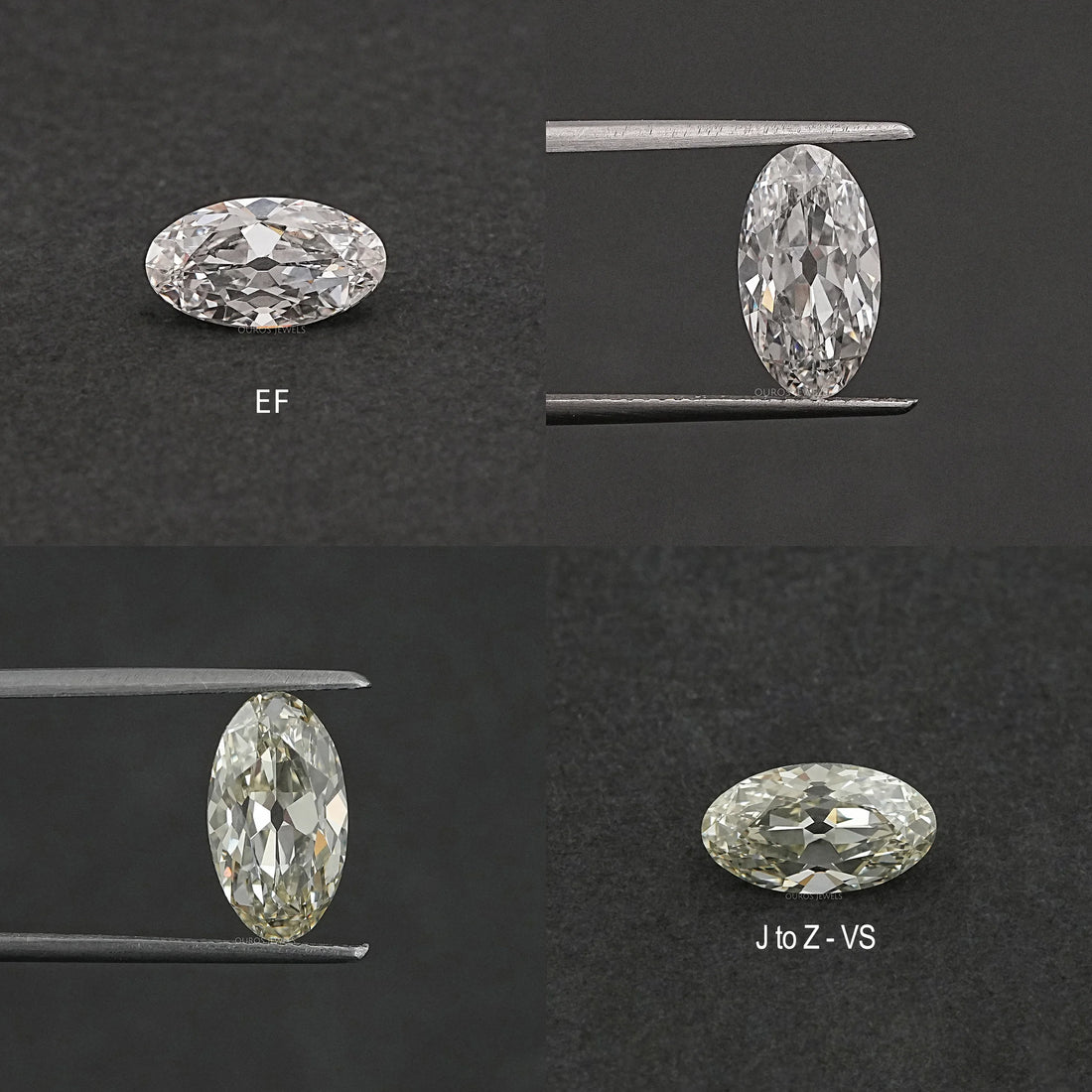 Moval Shape Lab Diamond - Old Mine Cut Loose
