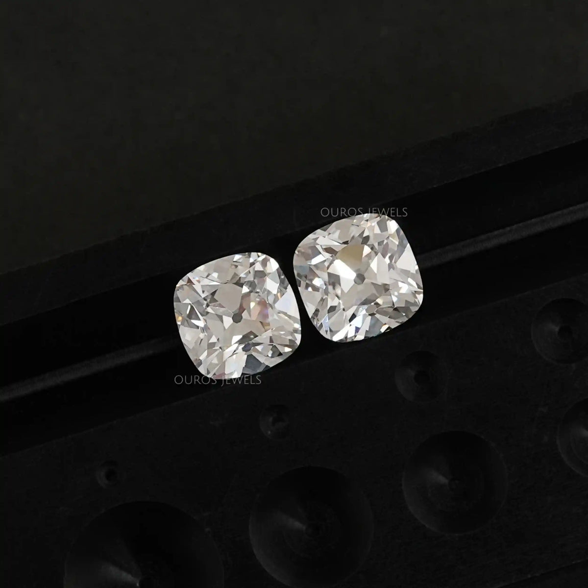 Old Mine Cushion Cut Lab Grown Diamond For Pair Loose