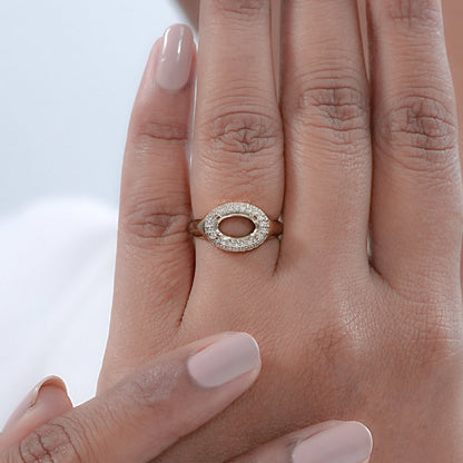 Oval Shape Double Halo Semi Mount Engagement Ring Rings