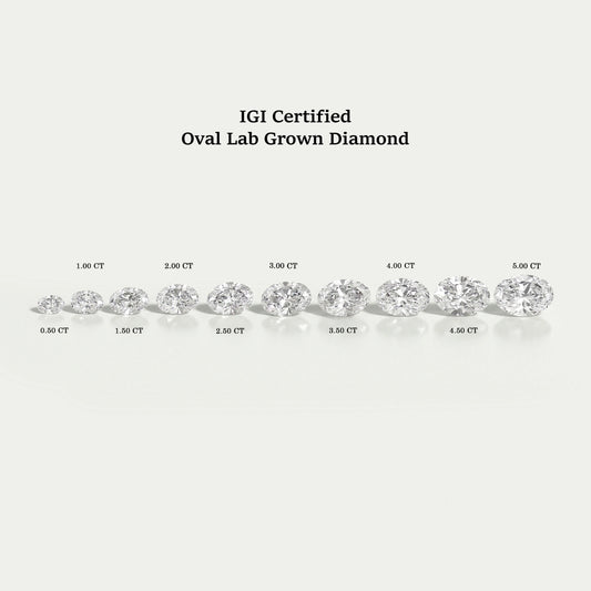 Oval Cut Lab Grown Certified Diamond Loose