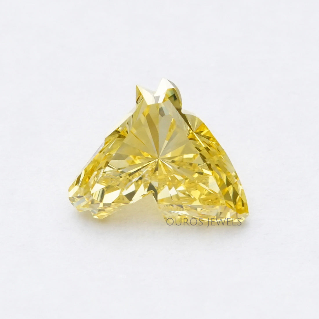 Yellow Horse Cut Lab Grown Diamond
