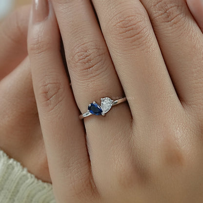 Pear Gemstone Toi Moi Engagement Ring Ring