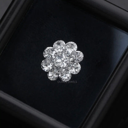 Round Pie Cut Lab Grown Diamond Loose