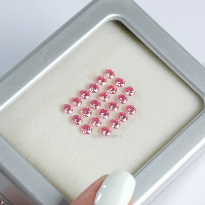 Pink Round Cut Lab Grown Diamond Loose
