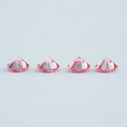 Pink Round Cut Lab Grown Diamond Loose