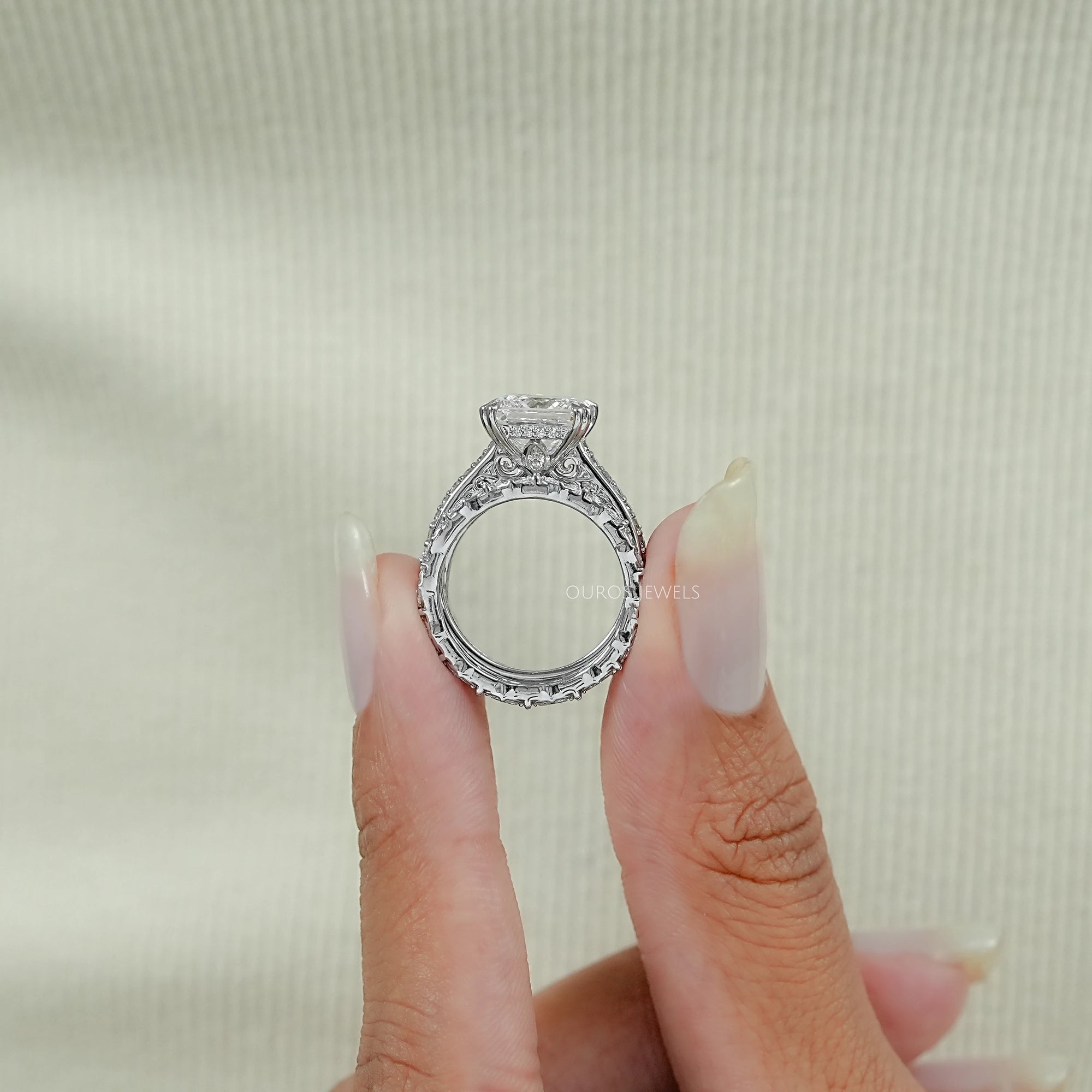 Princess Cut Diamond Wedding Bridal Ring Set Rings