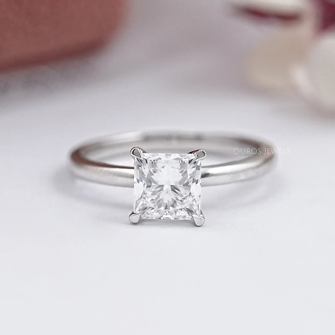 Princess Certified Lab Diamond Solitaire Ring (Copy) Rings
