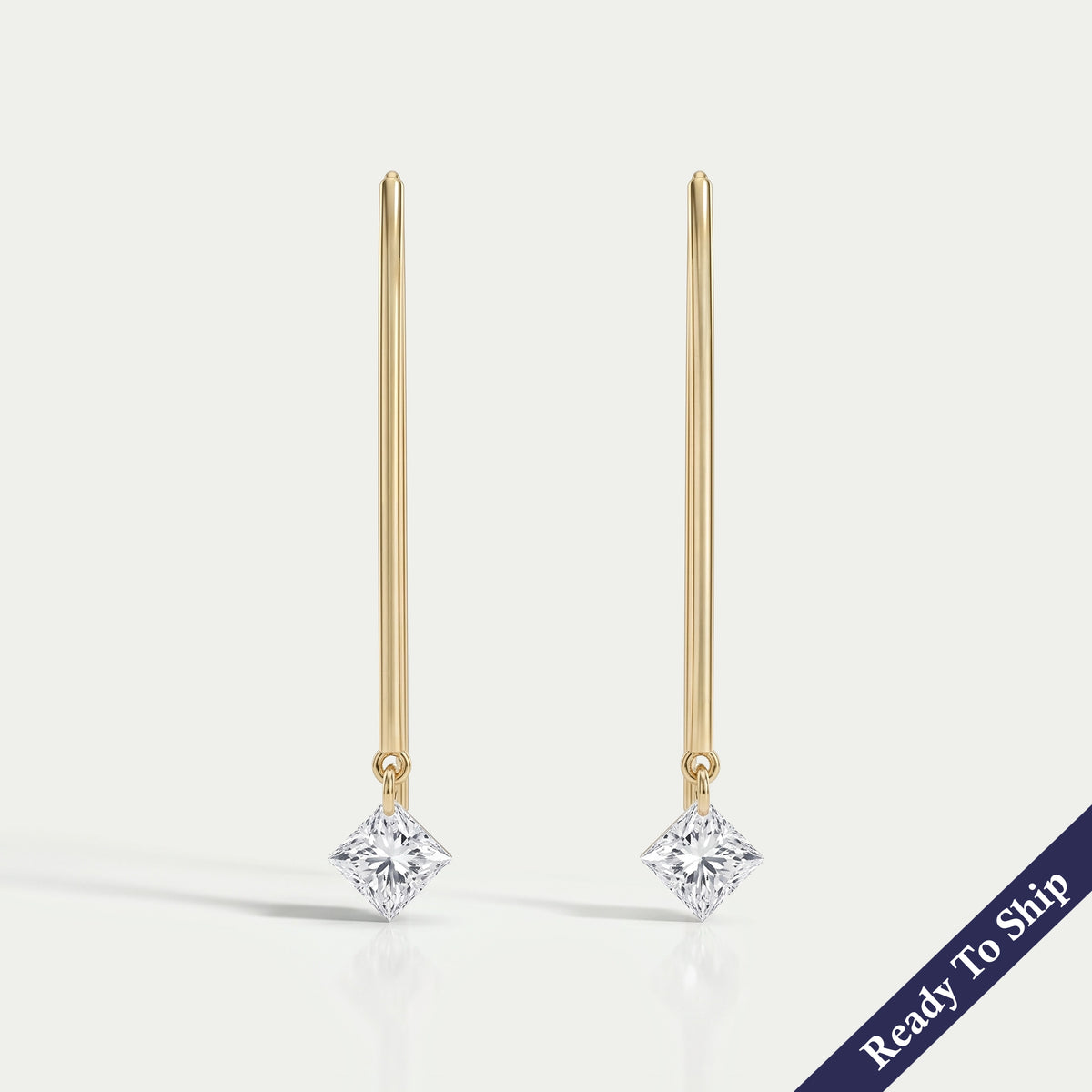 Princess Diamond Hanging Stylish Earrings Earring