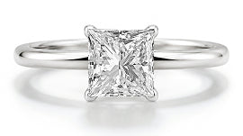 Princess Solitaire Ring