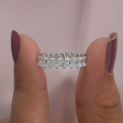 Radiant Cut Lab Grown Diamond Eternity Ring