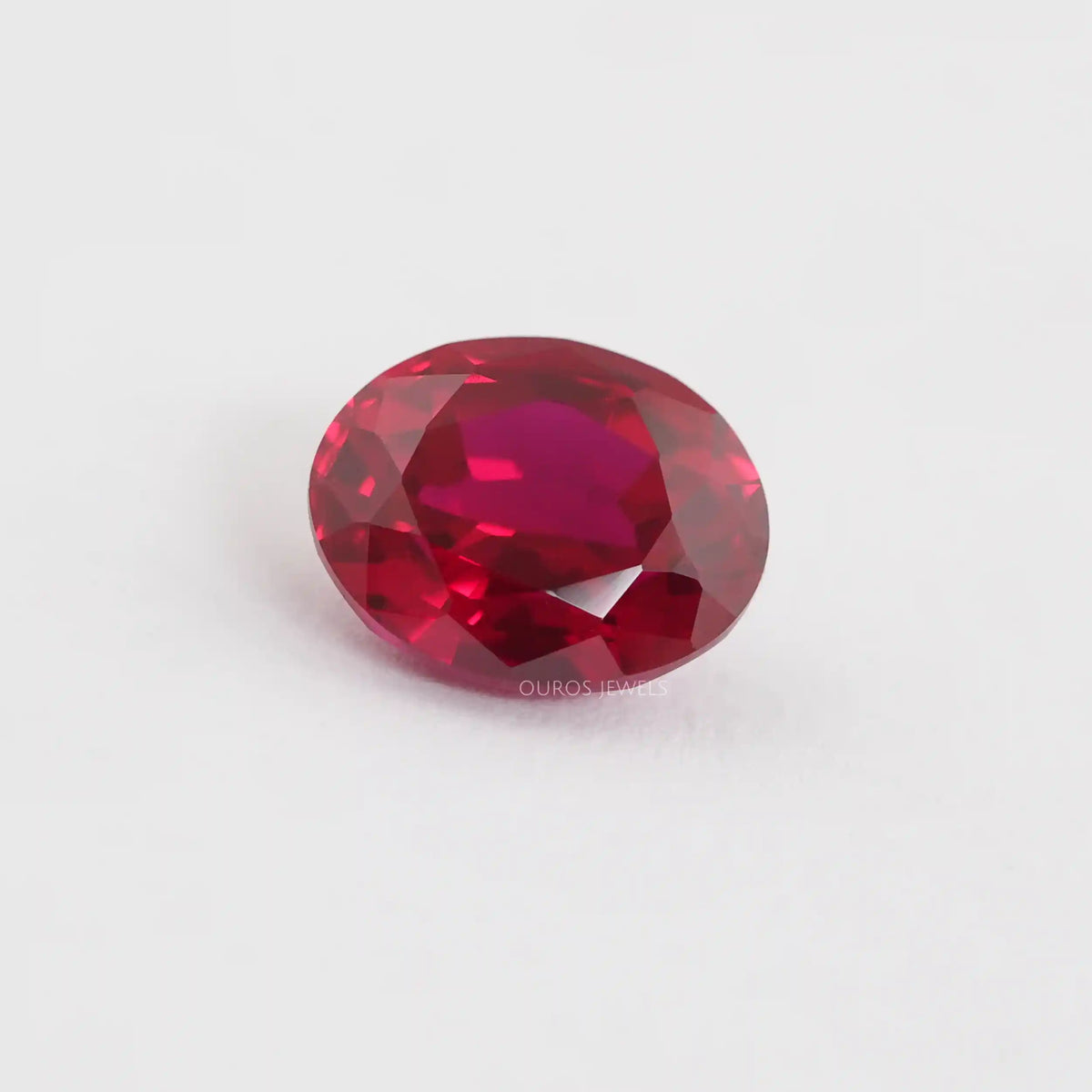 Ruby Oval Cut Gemstone Loose