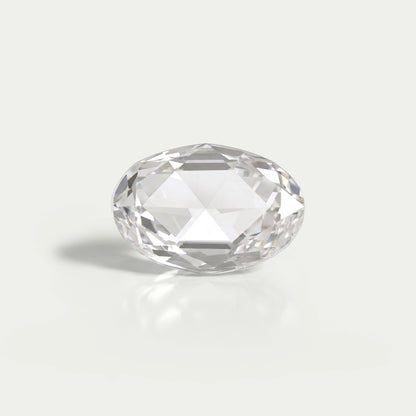 Antique Rose Cut Oval Lab Grown Diamond