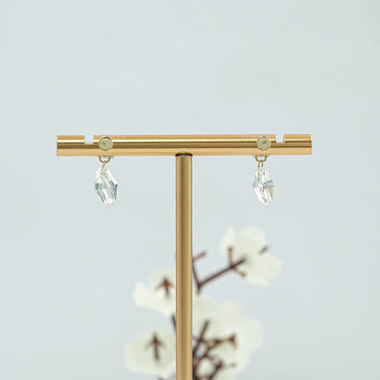 Step Cut Marquise Lab Diamond Drop Earrings