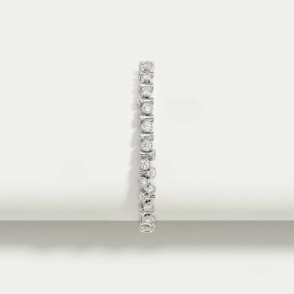 Round Brilliant Lab Diamond Tennis Bracelet