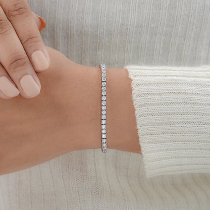 Round Cut Lab Diamond Tennis Bracelet Bracelet