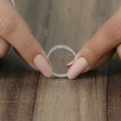 Lab Grown Round Diamond Spiral Band