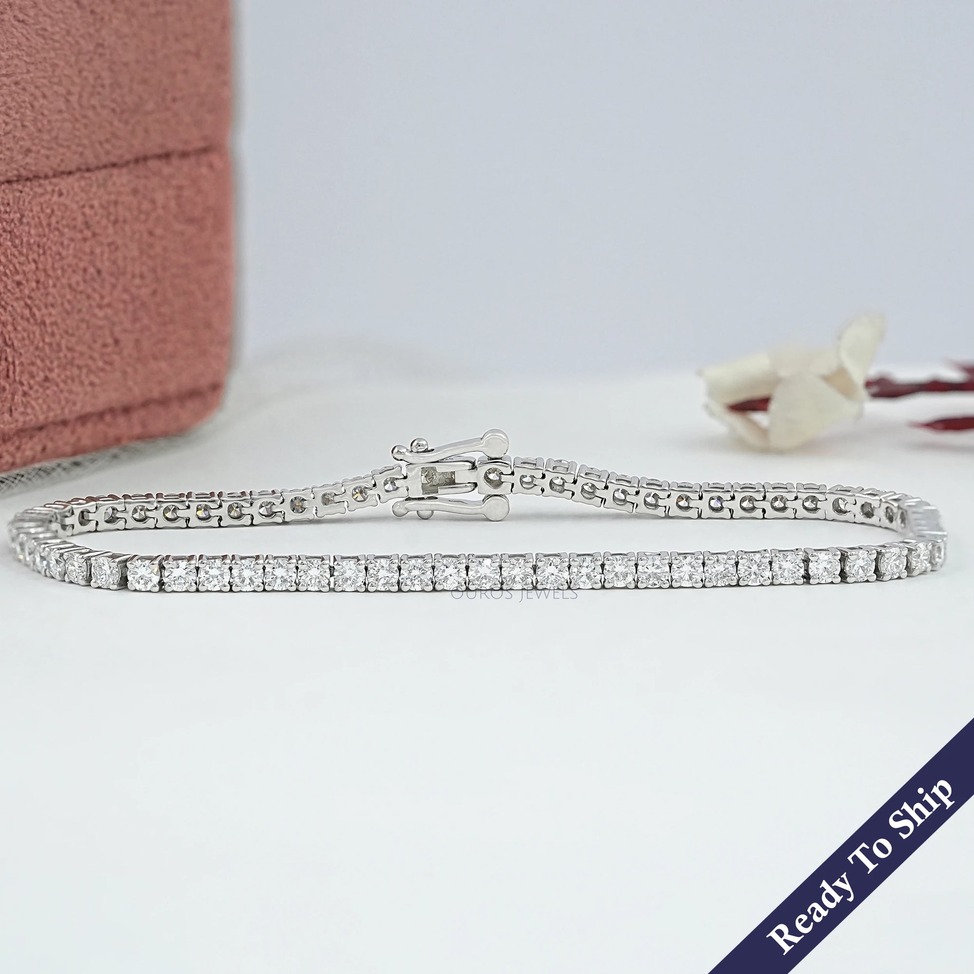 Round Cut Lab Diamond Tennis Bracelet Bracelet