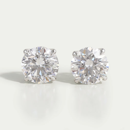 Round Cut Lab Diamond Stud Molly Sims - 96th Annual Academy Awards Earrings