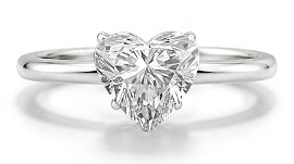 Heart Solitaire Ring