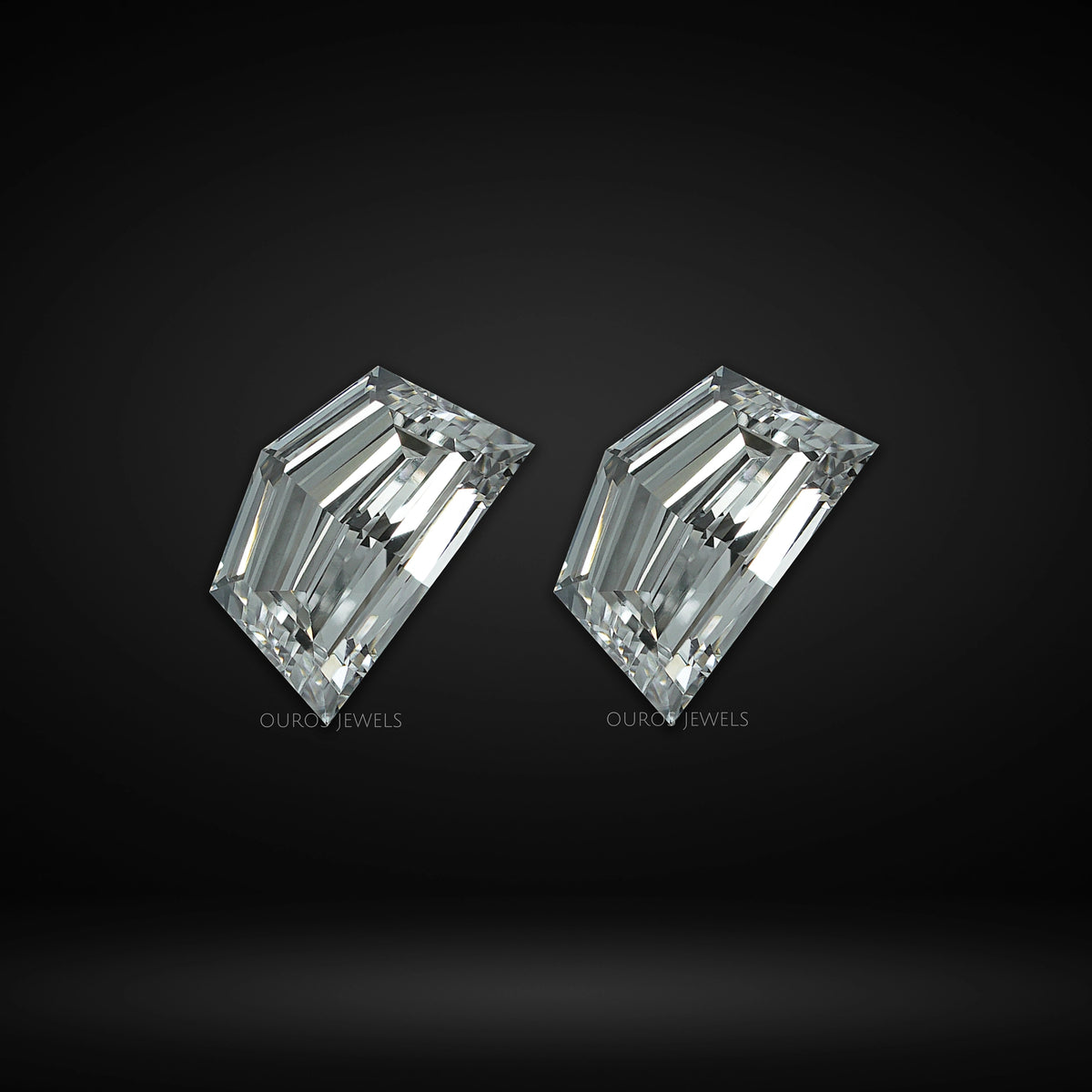 Step Cut Cadillac Shape Lab Diamond Matching Pair Loose