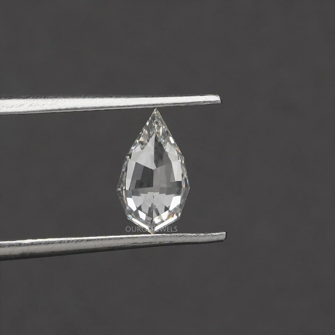 4.15 TCW Step Cut Pear And Kite Diamond Loose Pair