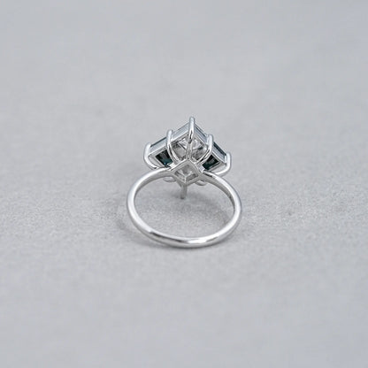 Princess Cut Black Diamond Anniversary Rings Ring