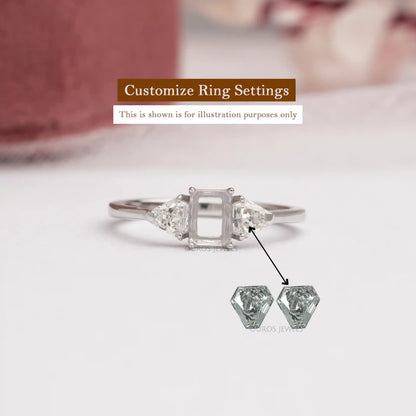 Calf's Head Shape Lab Diamond Pair Loose